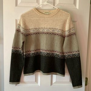 Eddie Bauer, lightweight wool sweater.